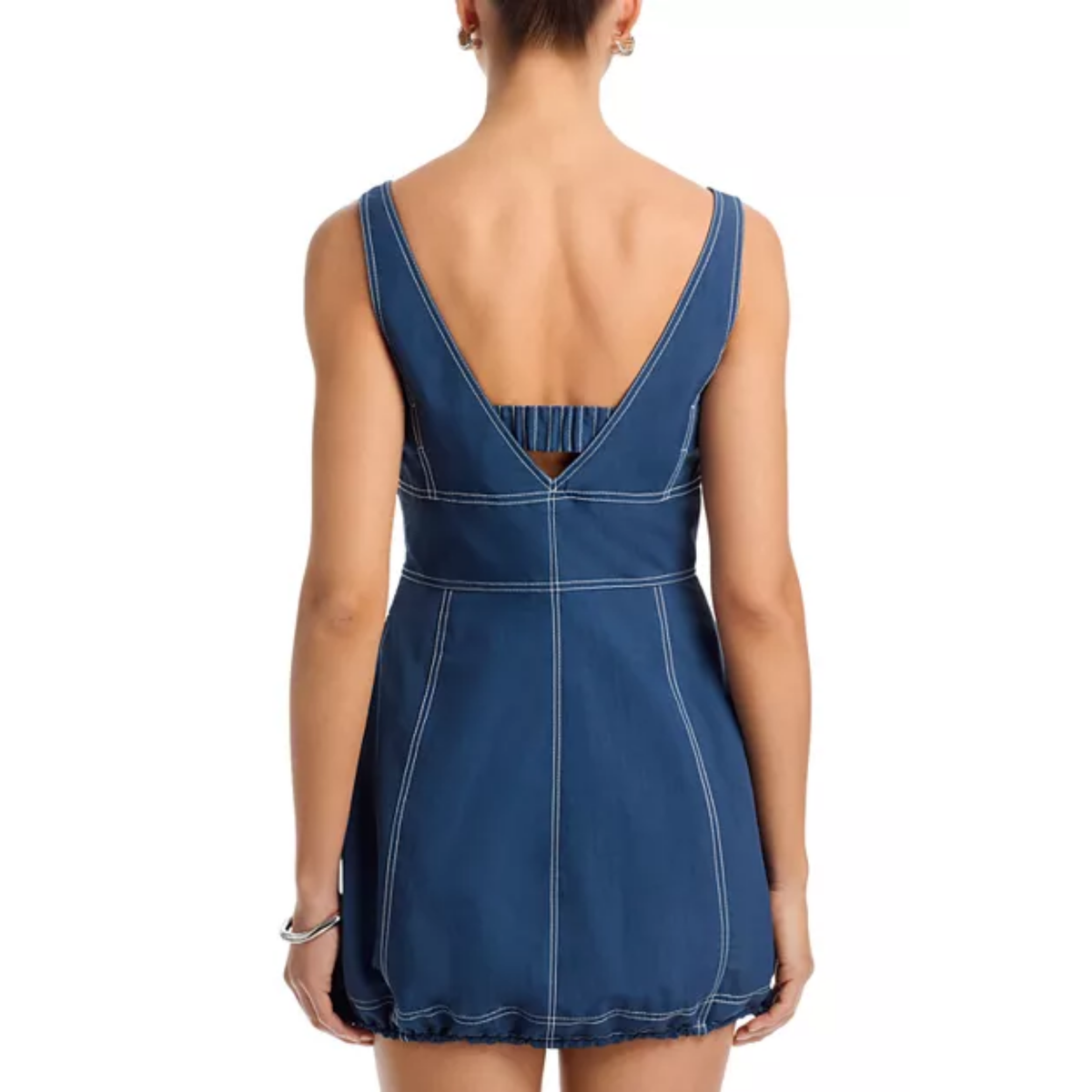 Renee Cotton Mini Dress - Dark Indigo