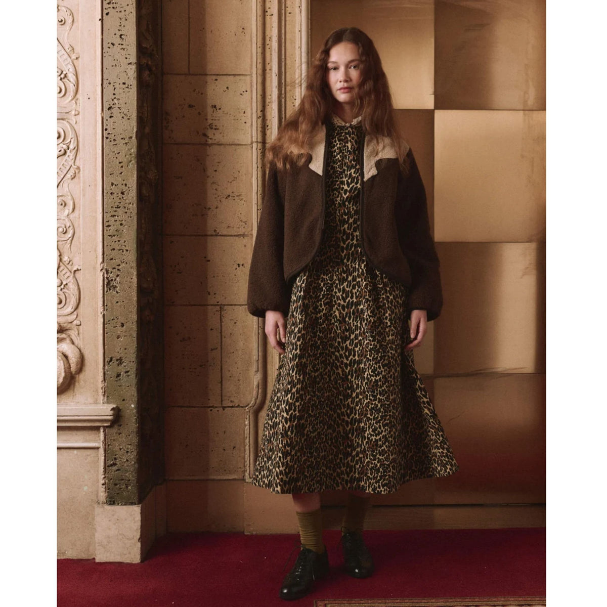 Reversible Yoke Pasture Jacket - Brown With Cream