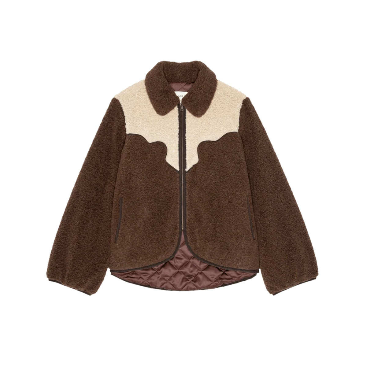 Reversible Yoke Pasture Jacket - Brown With Cream
