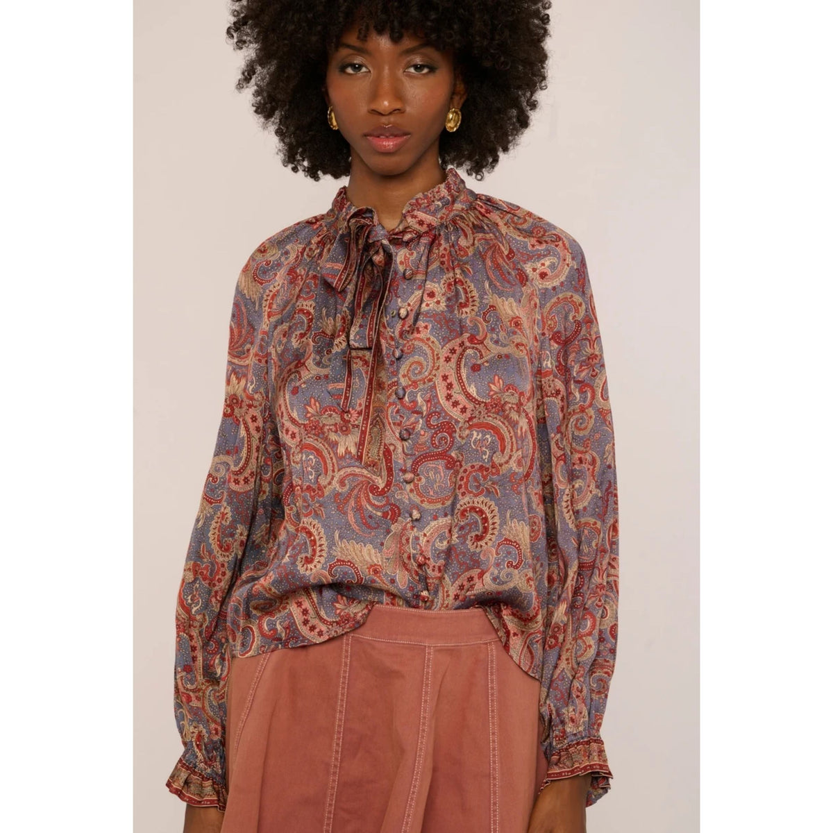 Riley Top - Lucent Lights Print