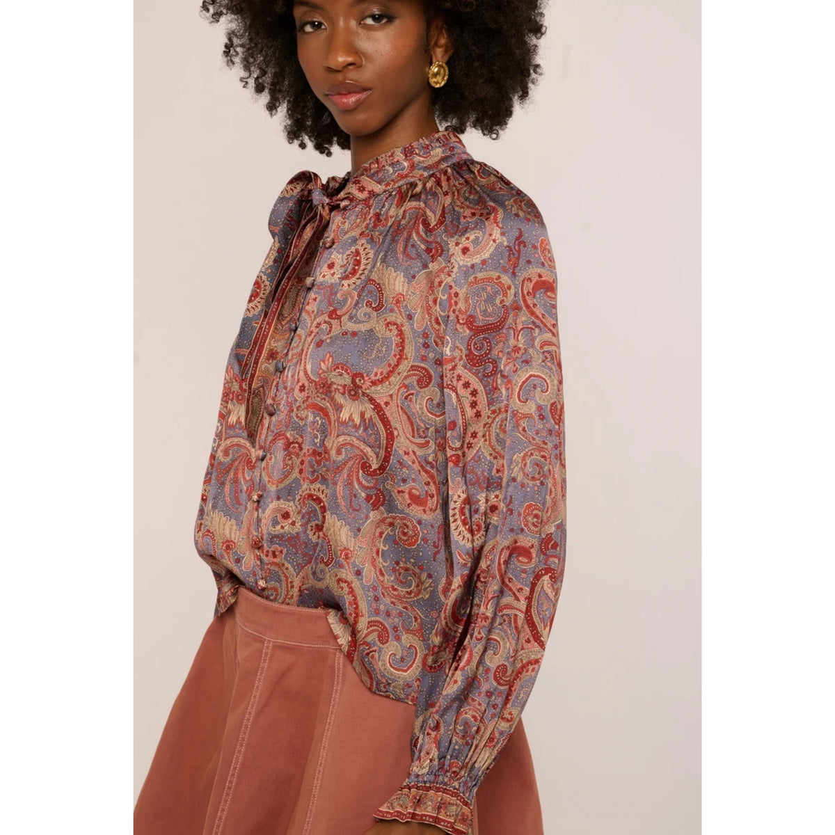 Riley Top - Lucent Lights Print
