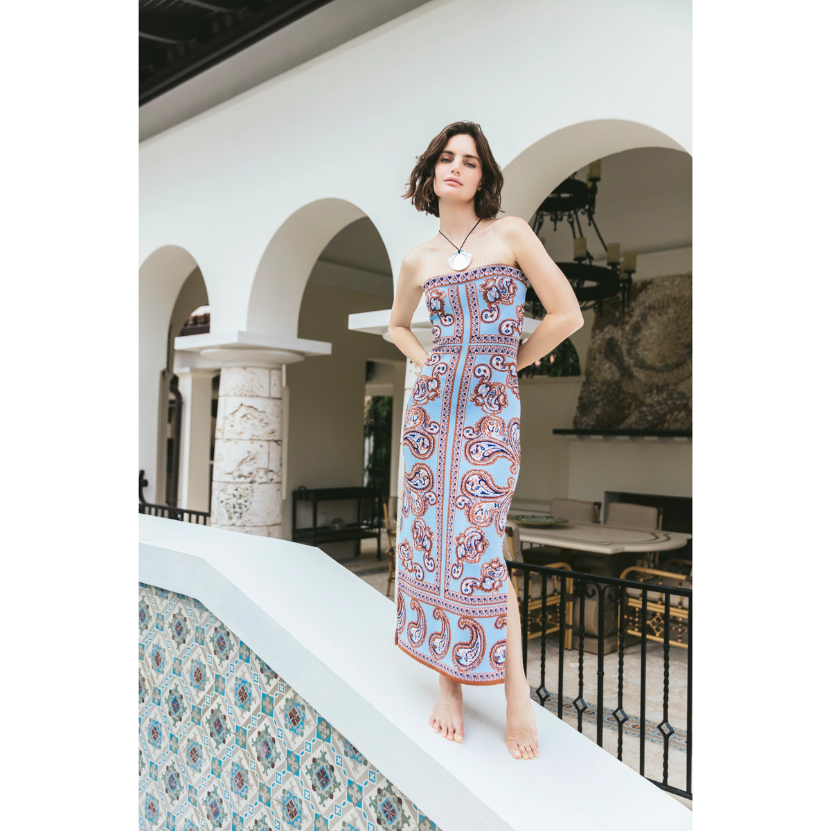 Rome Dress - Sierra Paisley Sky