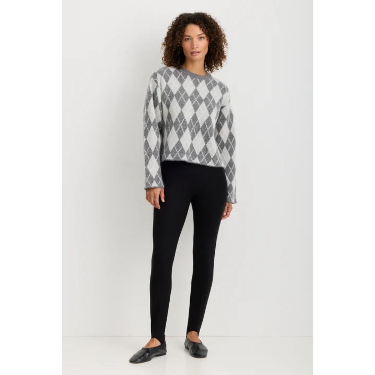 Rory Pullover - Heather Grey Argyle