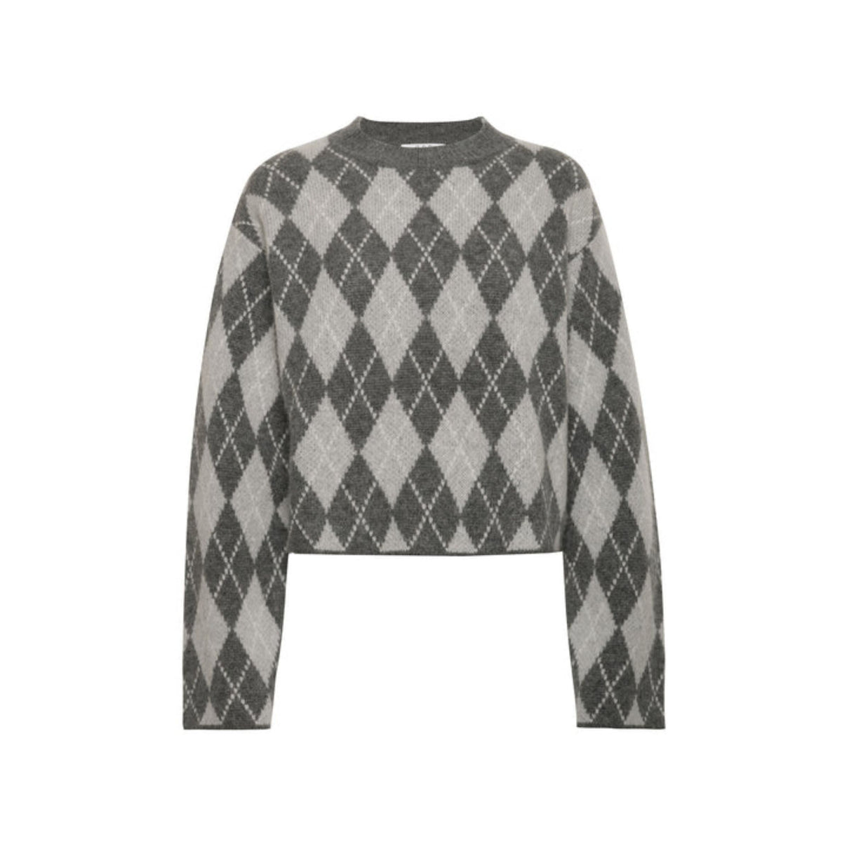 Rory Pullover - Heather Grey Argyle