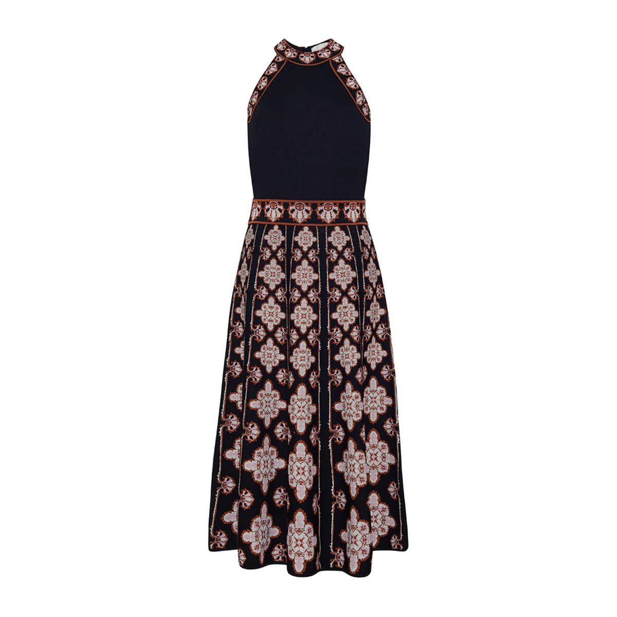 Sandrinna Dress - Vintage Scarf Black