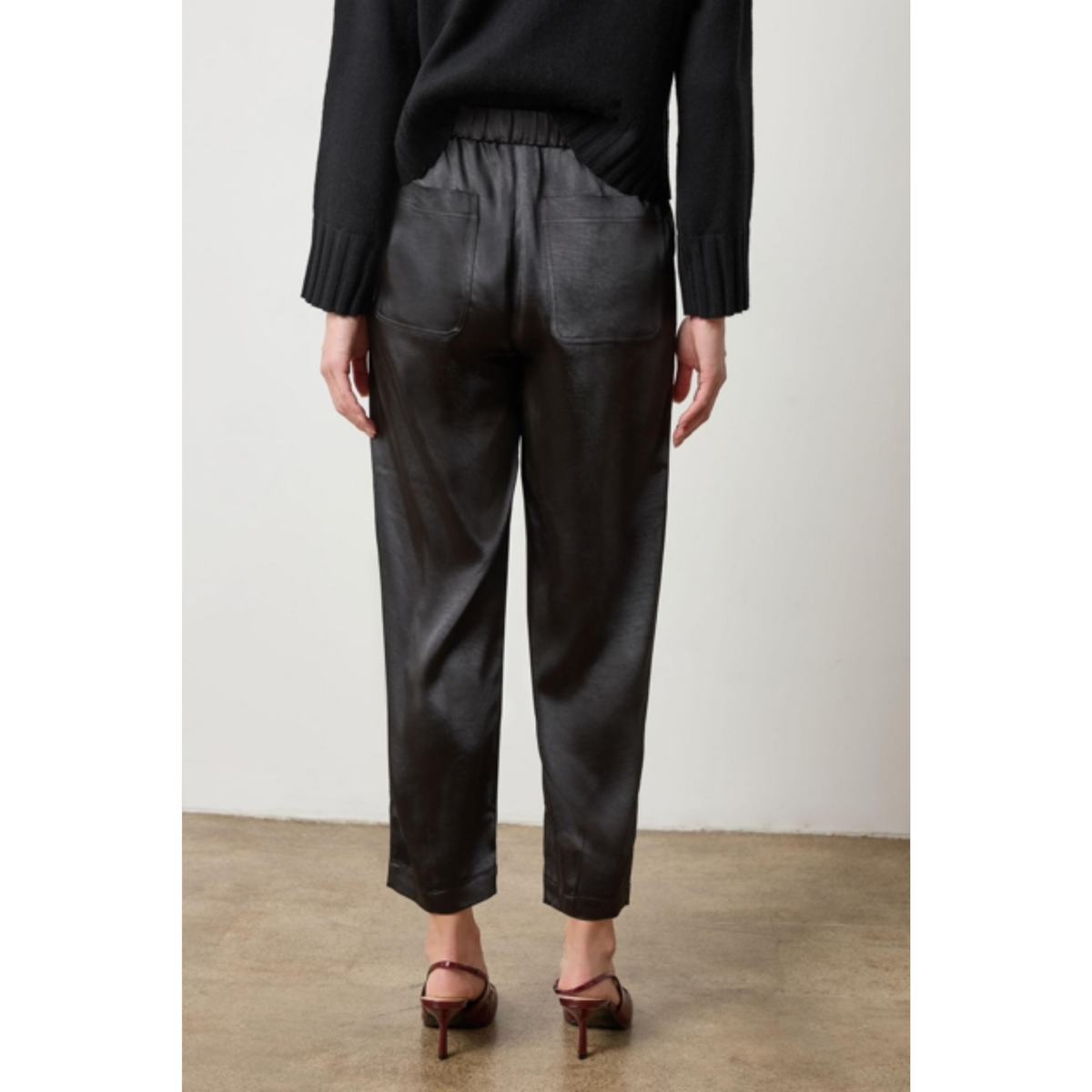 Satin Fly Front Pant
