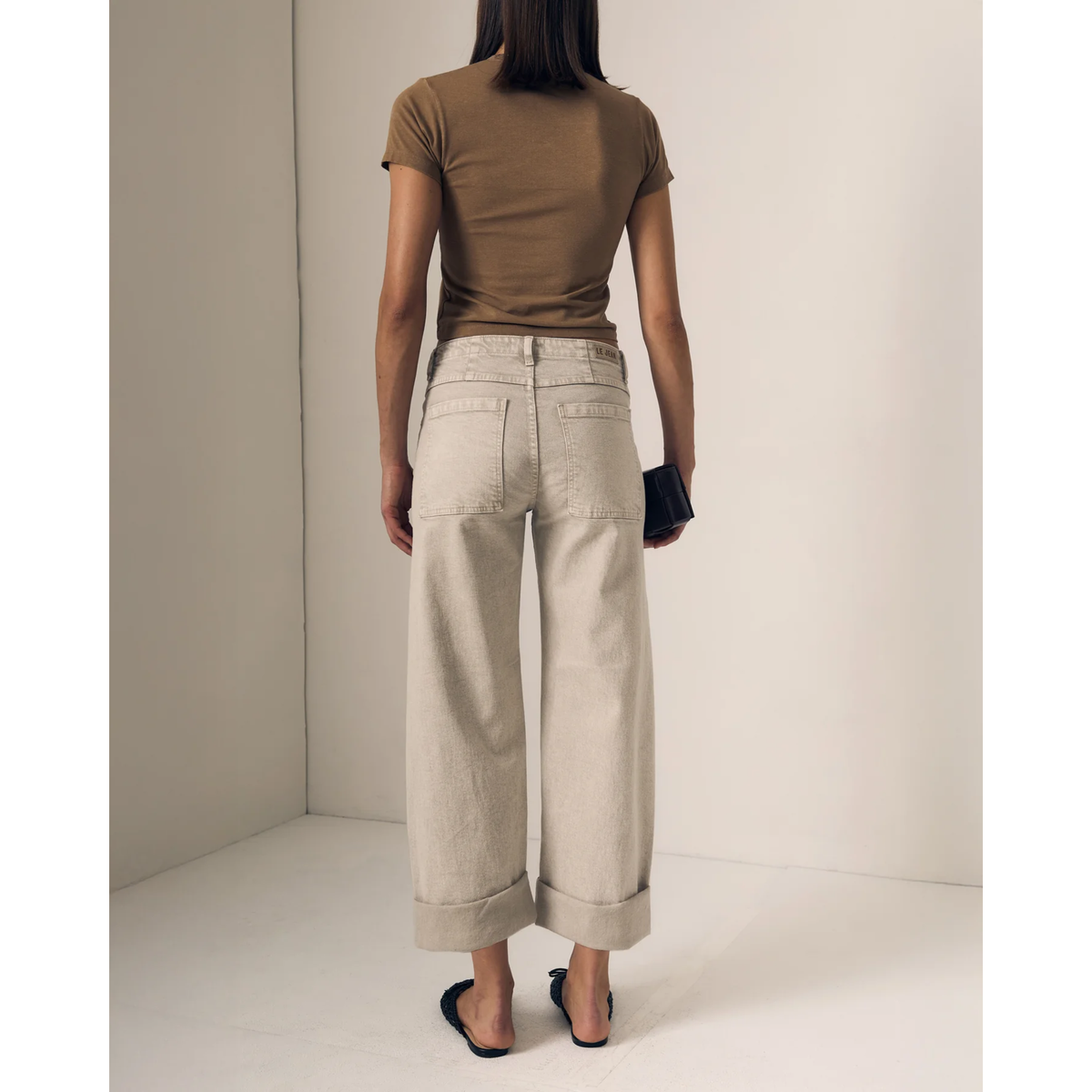 Selena Crop Cuffed - Desert Sands