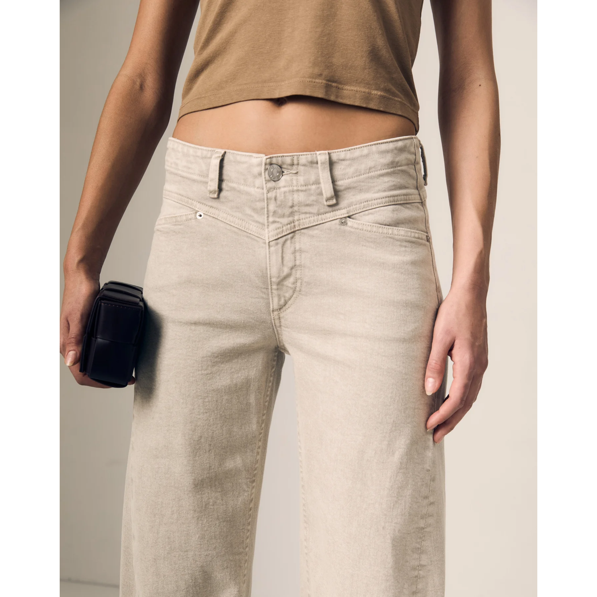 Selena Crop Cuffed - Desert Sands