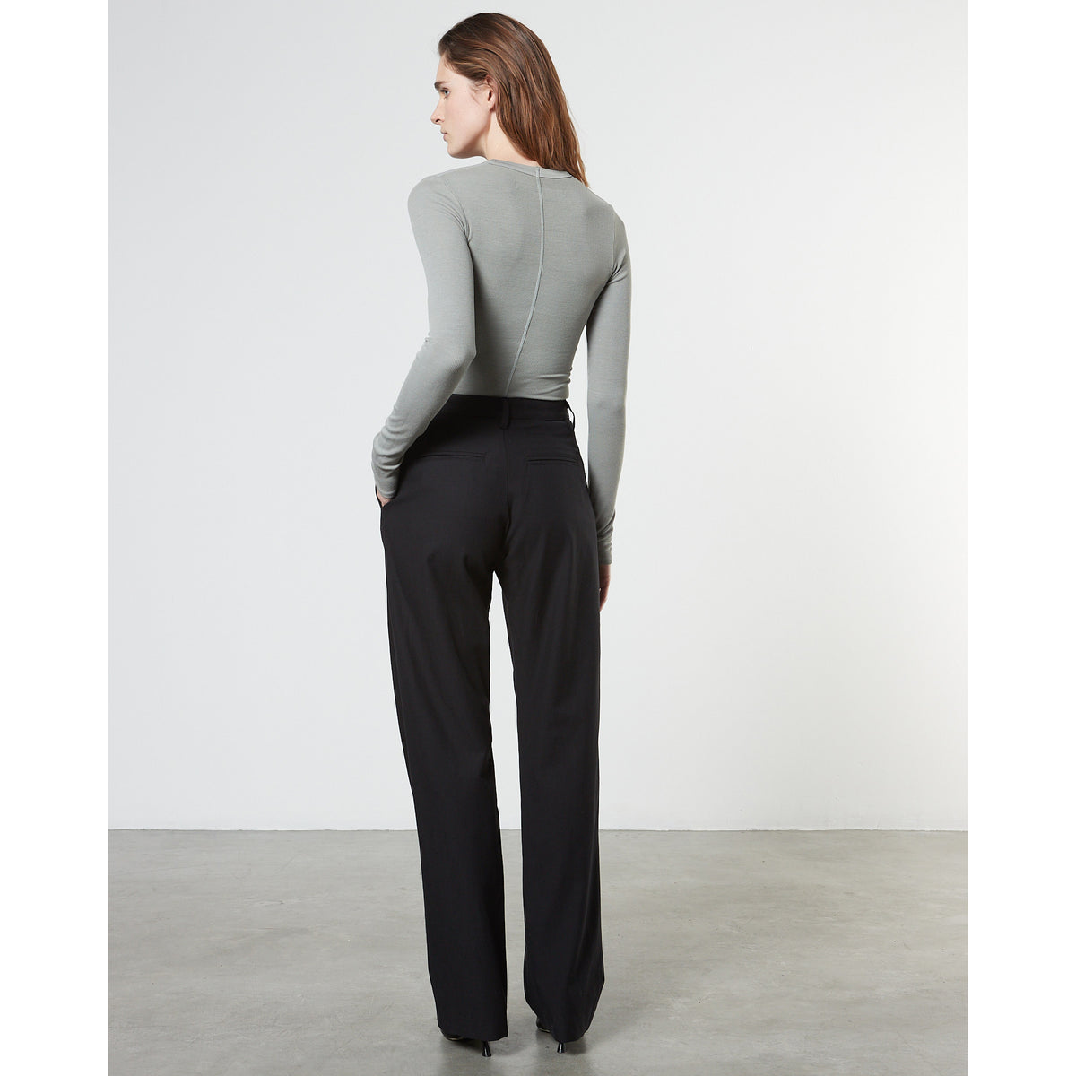 Bold Rib L/S U Neck