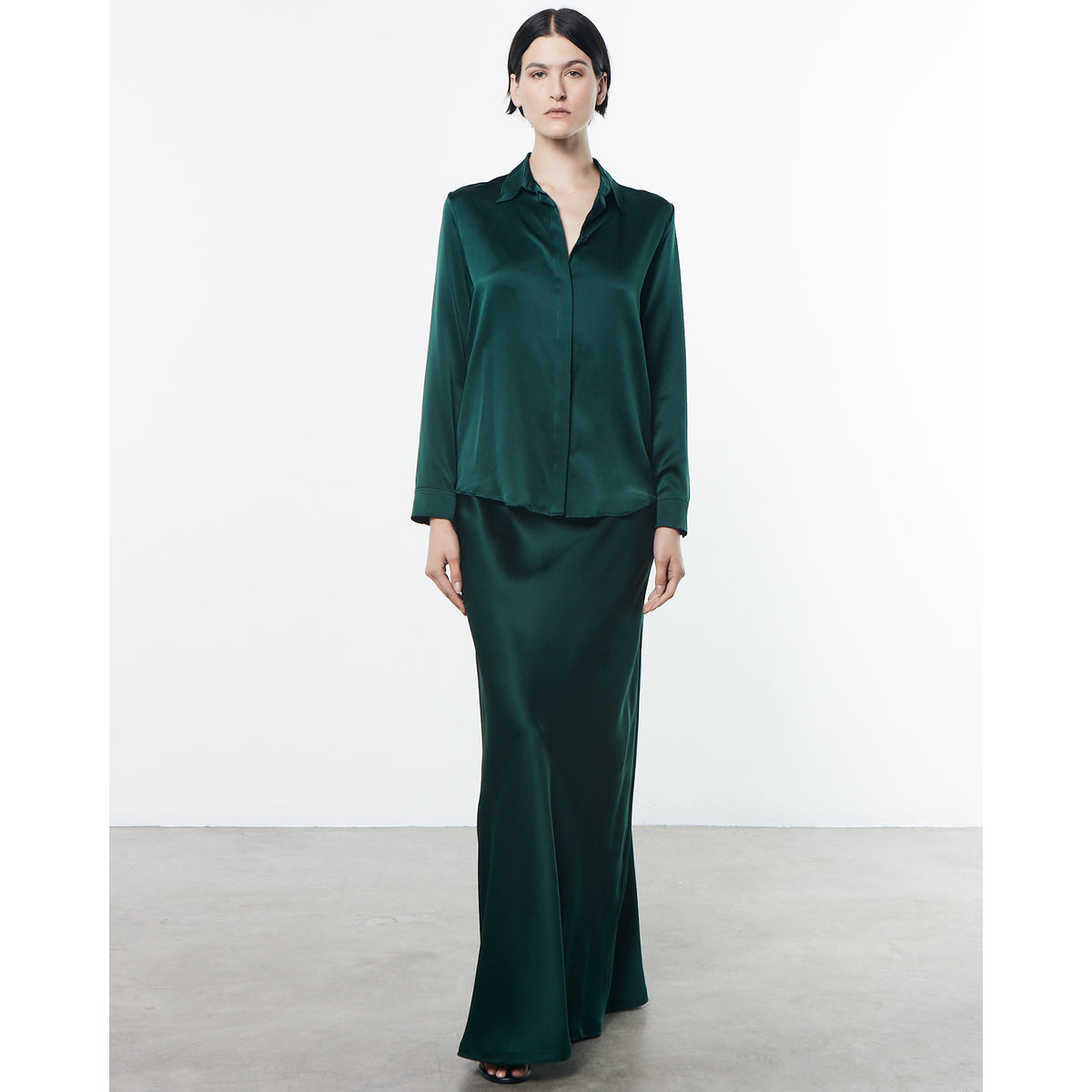 Silk Full Length Skirt