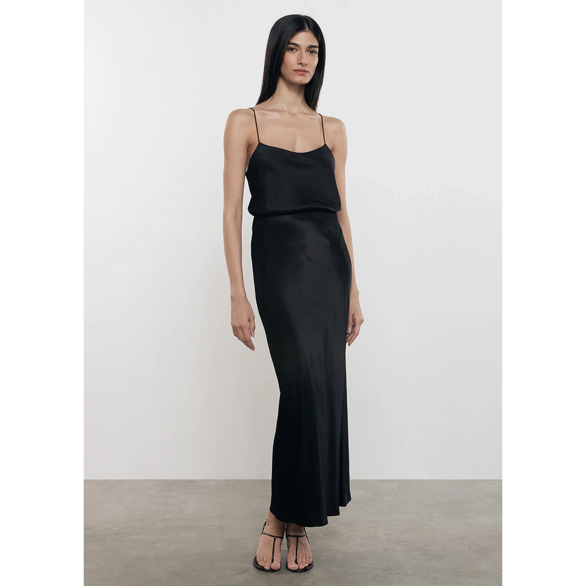 Satin Bias Cut Skirt