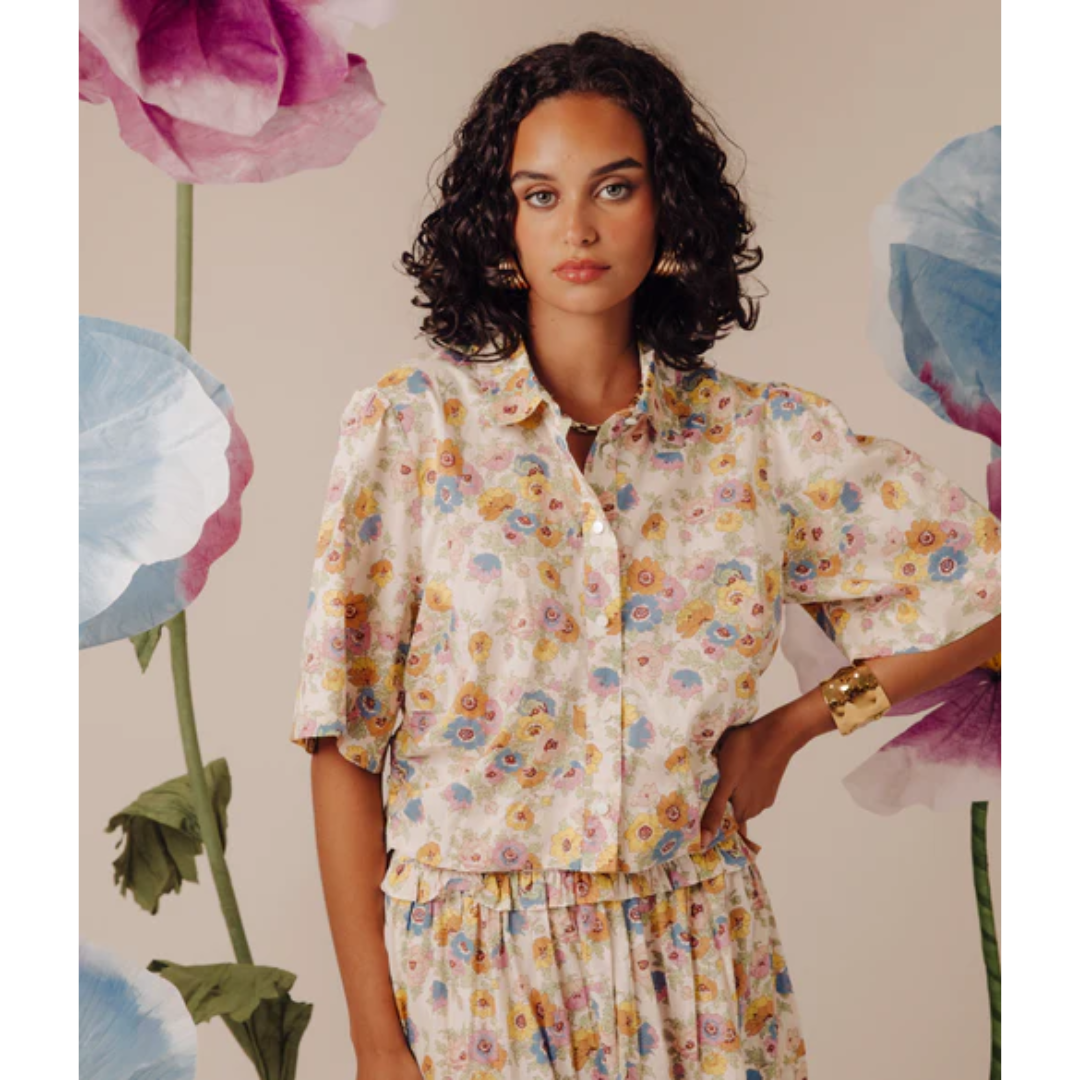 Liberty Fabric Sylvan Top - Madeline Print