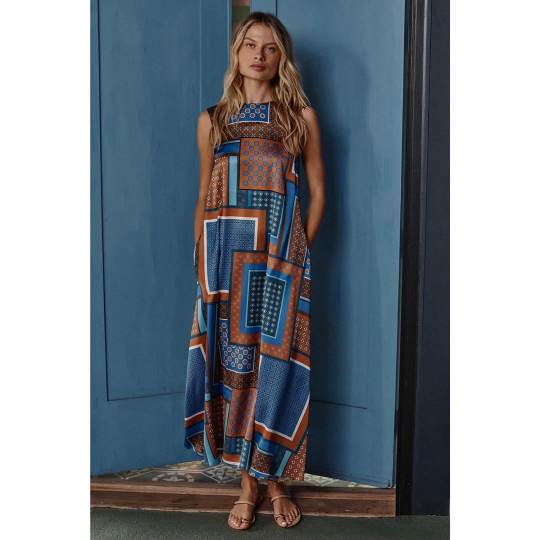 Sylvie Dress - Tile Patchwork