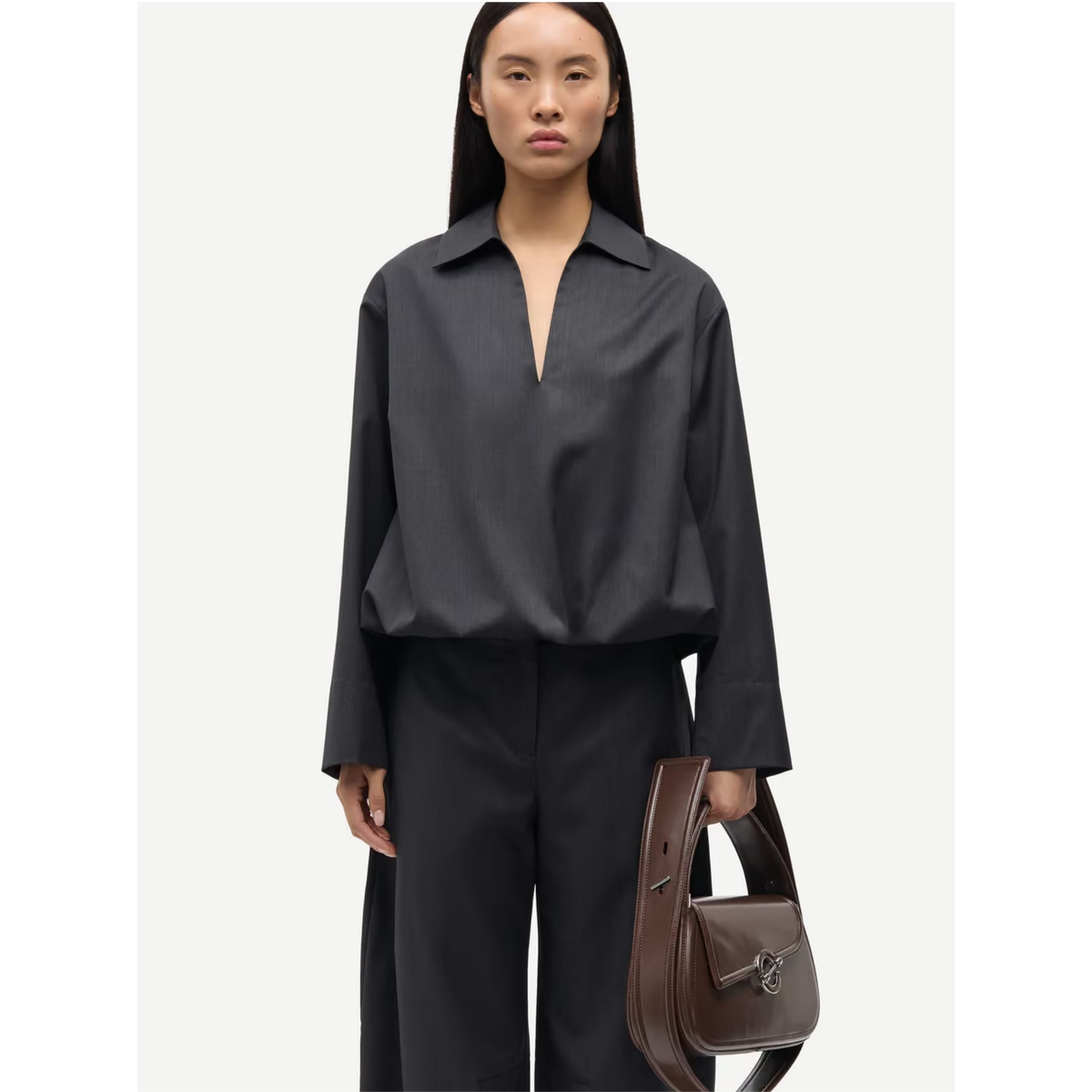 Sadaphne Shirt - Black Mel
