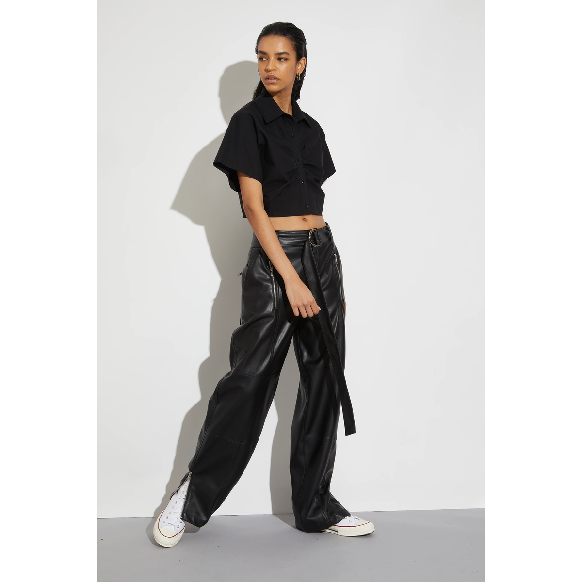 Courtney Vegan Leather Pants