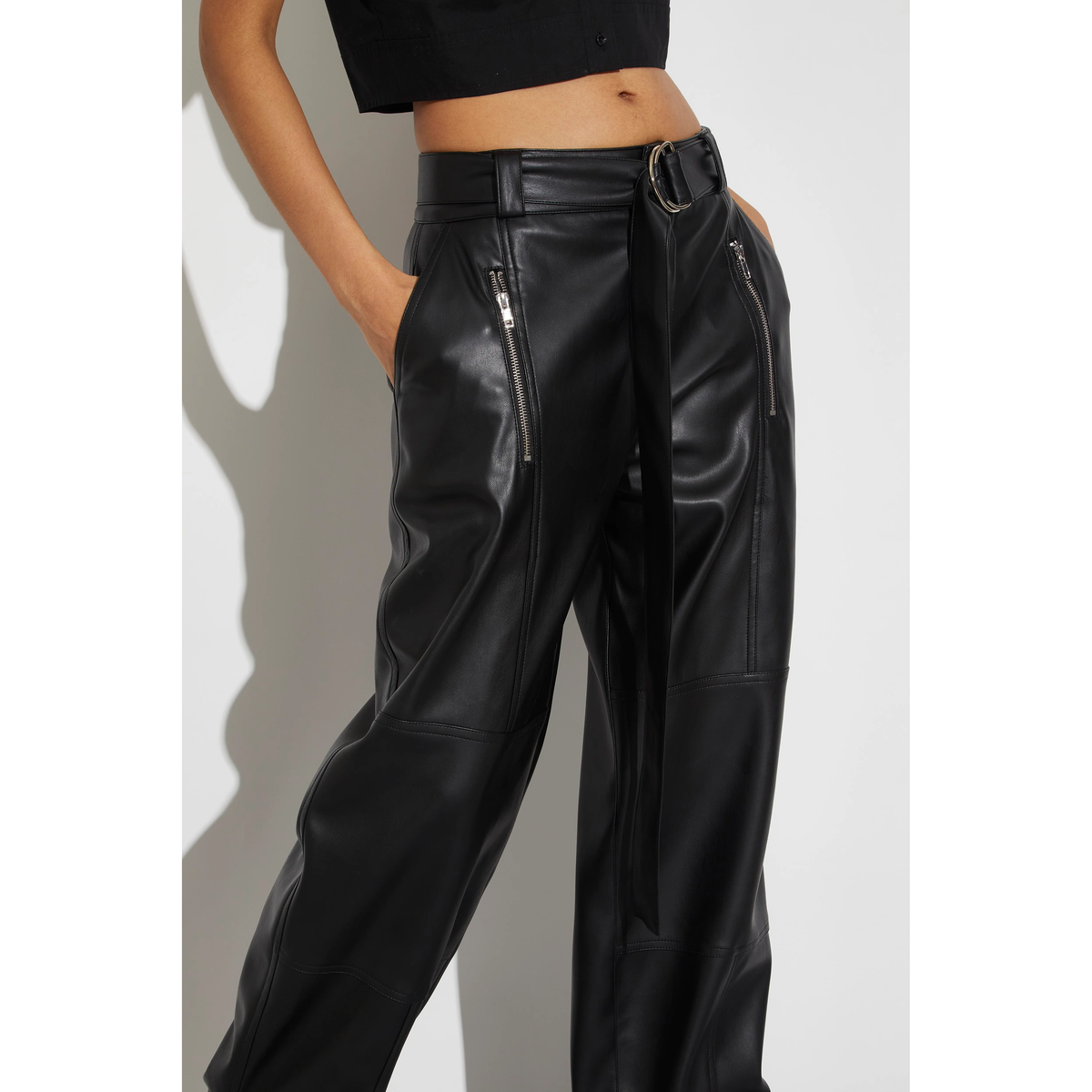 Courtney Vegan Leather Pants