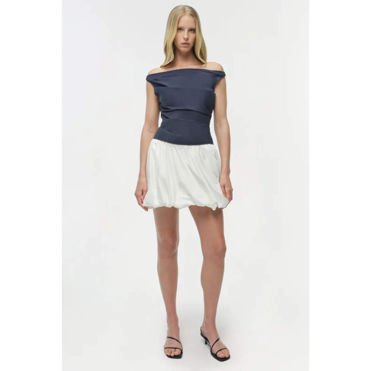 Salina Bubble Mini Dress - Midnight Multi