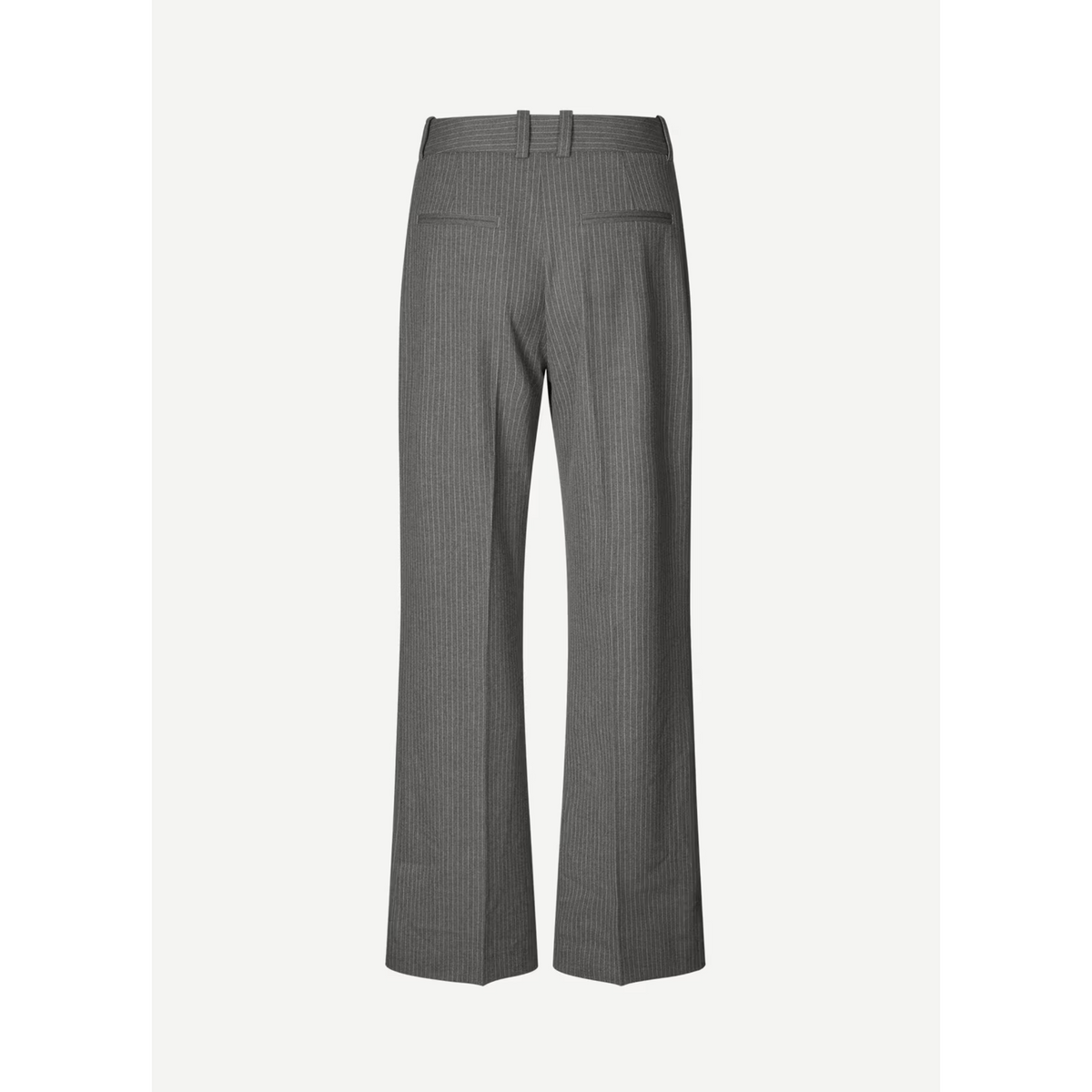Salot Trousers - Dark Gray Pinstripe