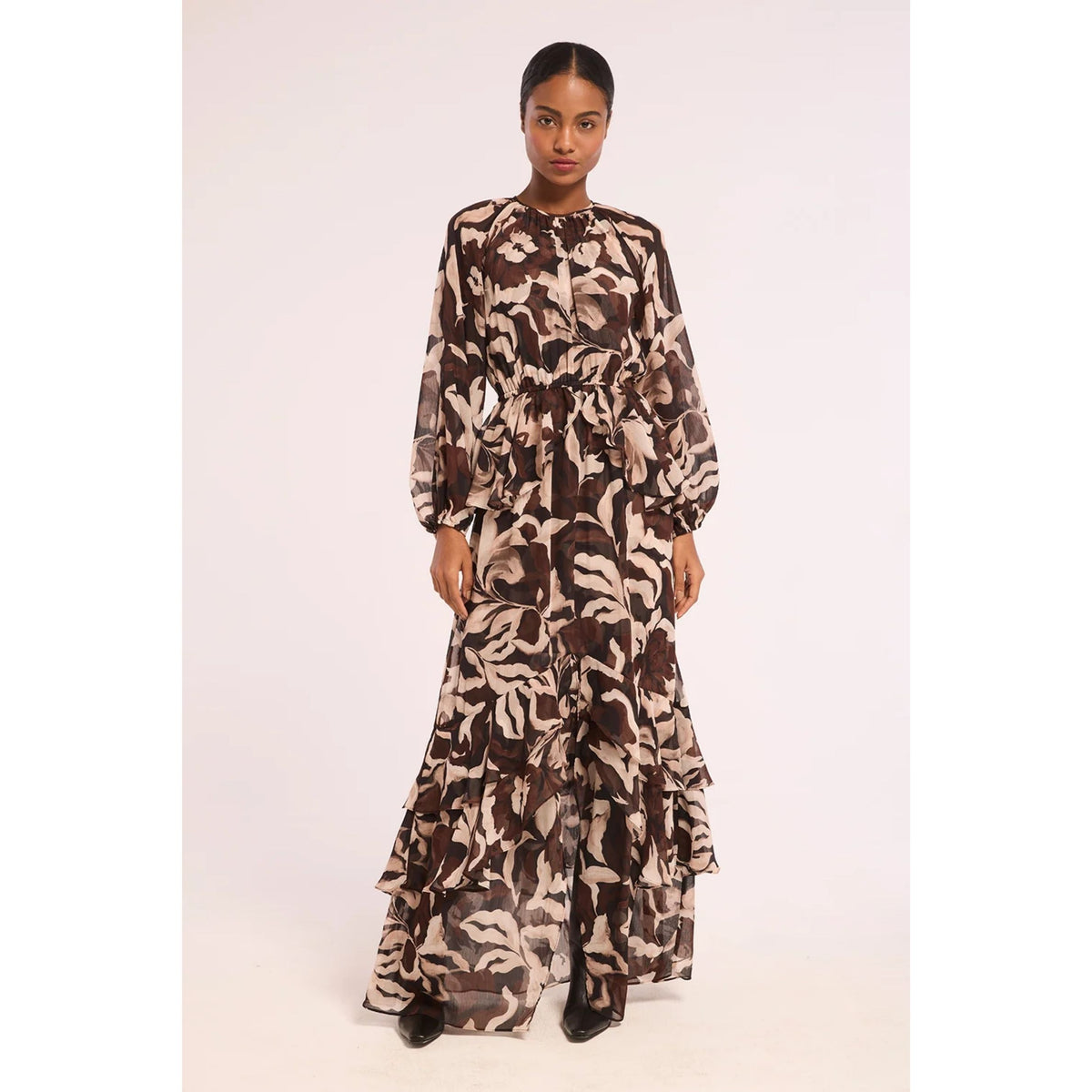 Sanaz Dress - Chocolate Swirl