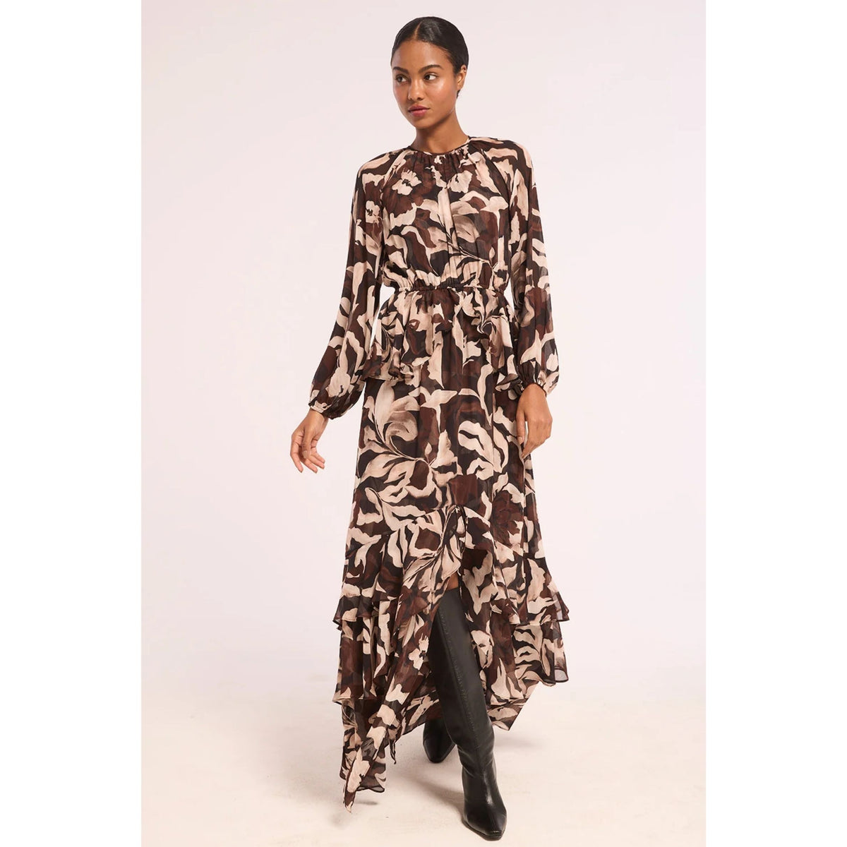 Sanaz Dress - Chocolate Swirl