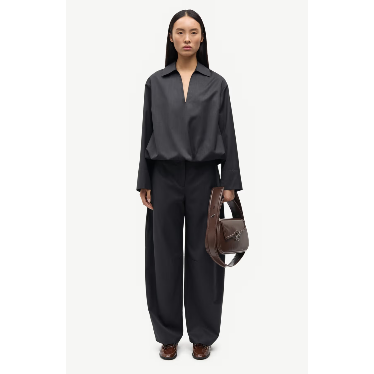 Saroko Trousers - Black Mel.