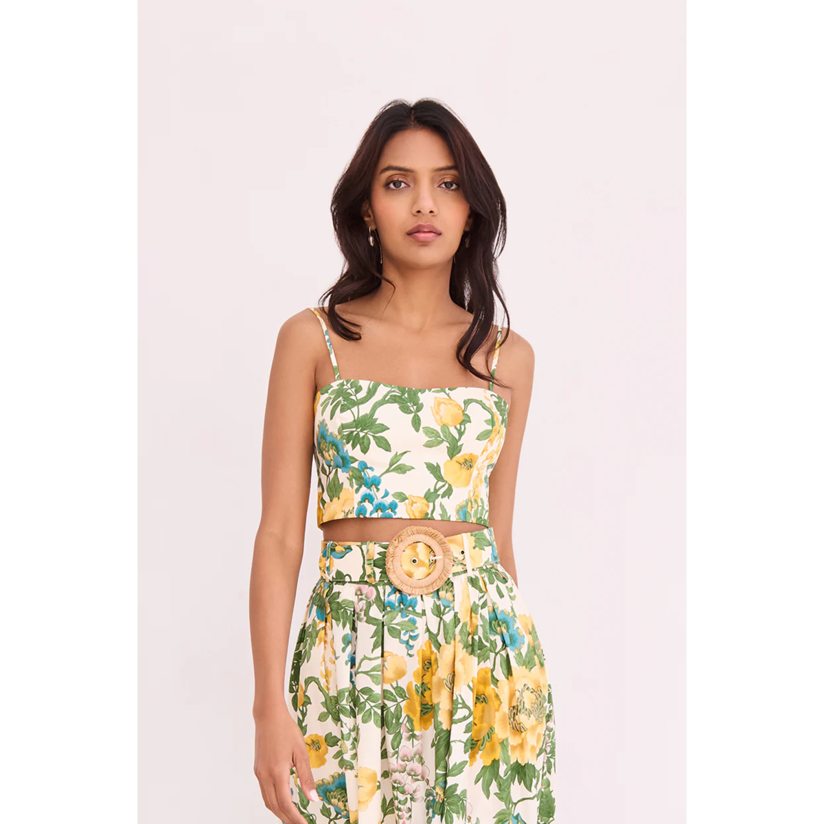 Seema Top - Flora Meadow Ivory