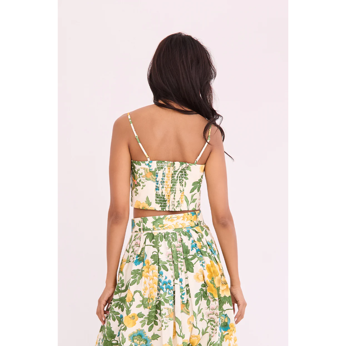 Seema Top - Flora Meadow Ivory