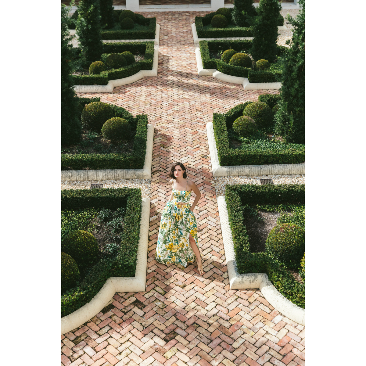 Seema Top - Flora Meadow Ivory
