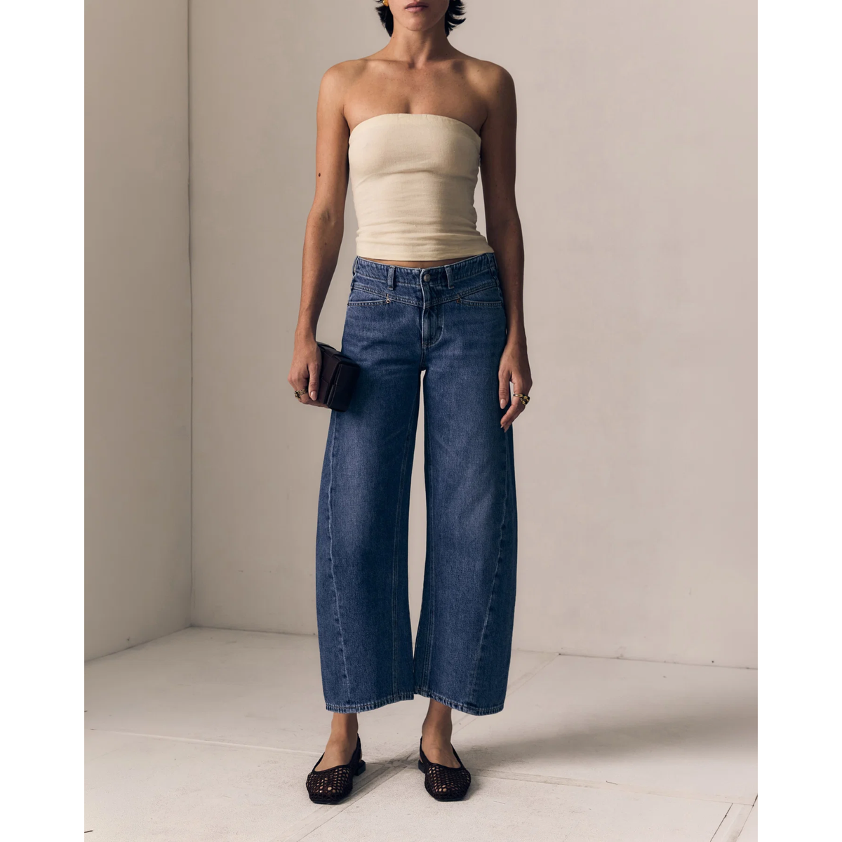 Selena Crop - Indigo Blue