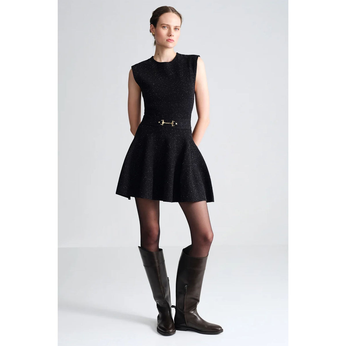 Shay Dress - Black Speckle