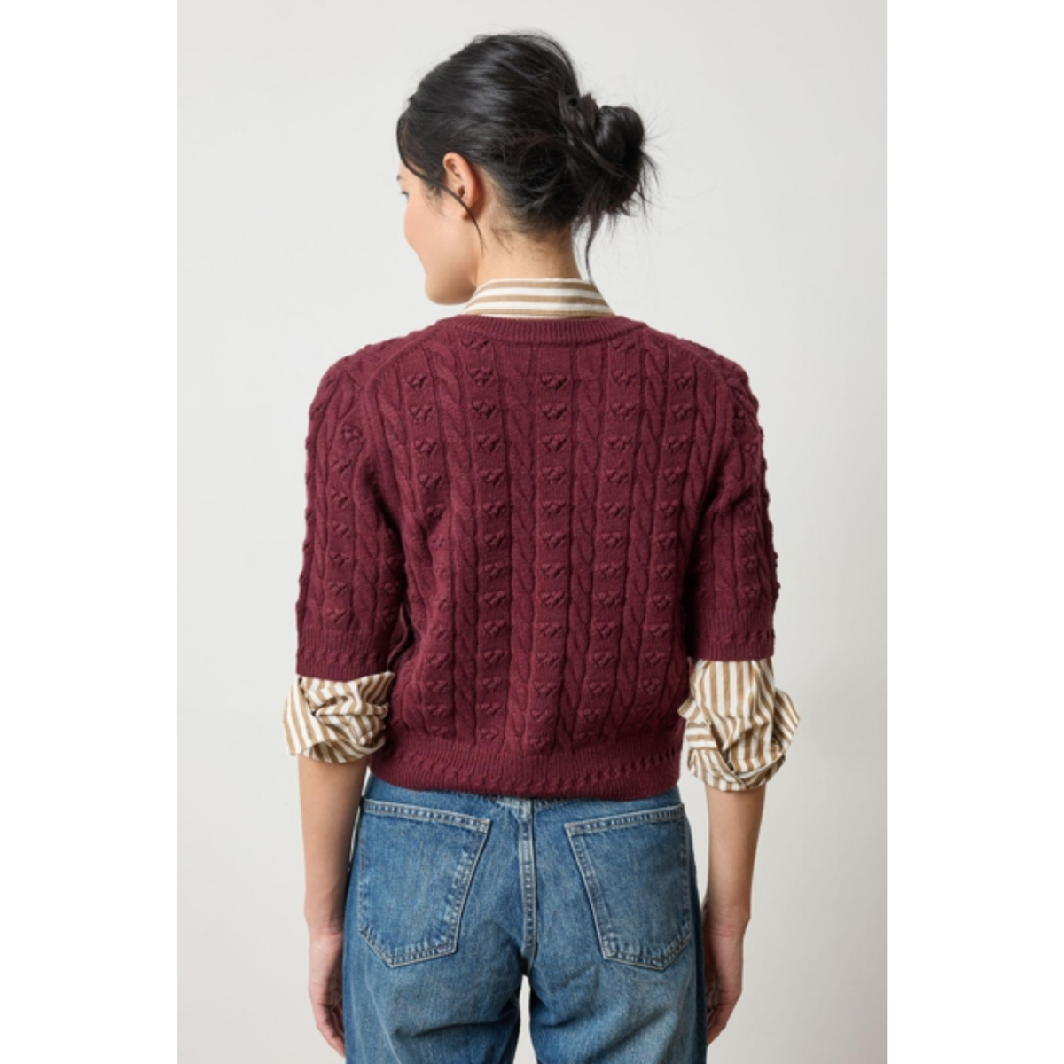 Short Sleeve Cardigan Sweater