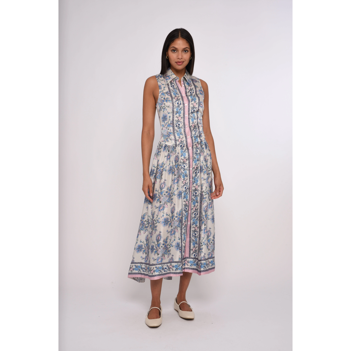 Sierra Midi Dress - Greta Scarf Print