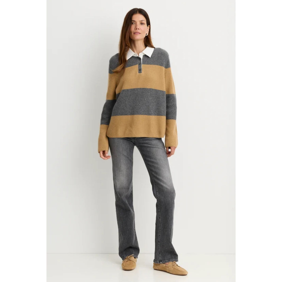 Sinclair Cashmere Polo - Orche Combo