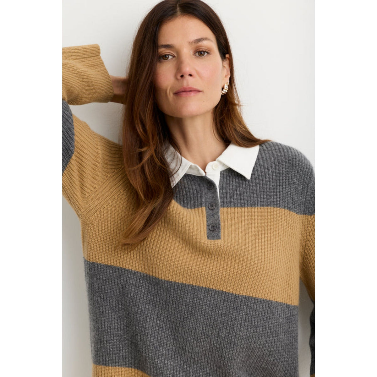 Sinclair Cashmere Polo - Orche Combo