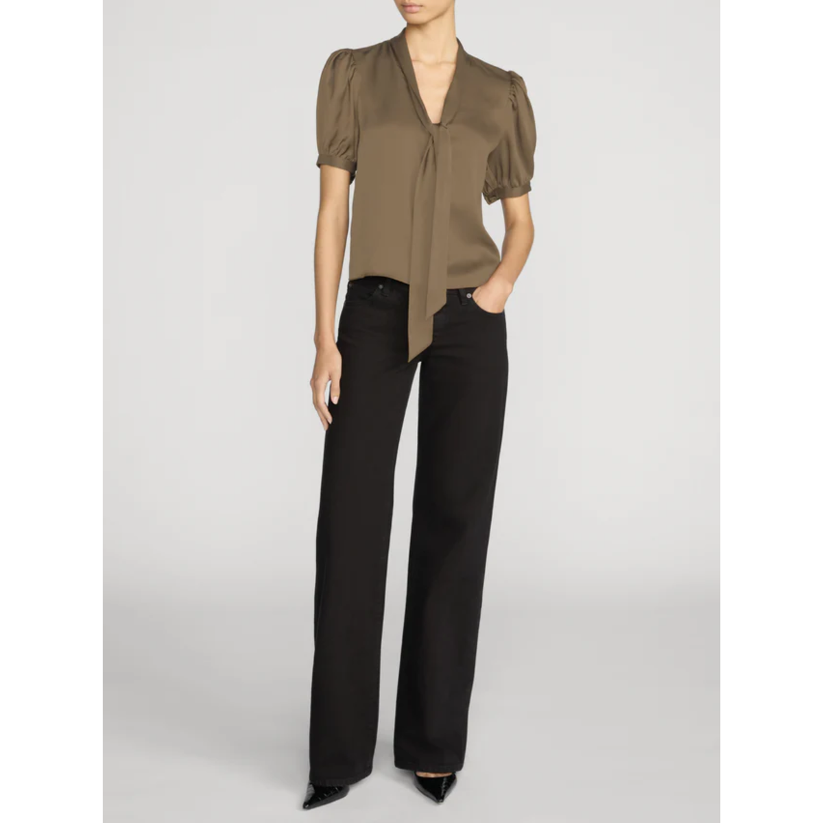 Sonnet Blouse - Moss