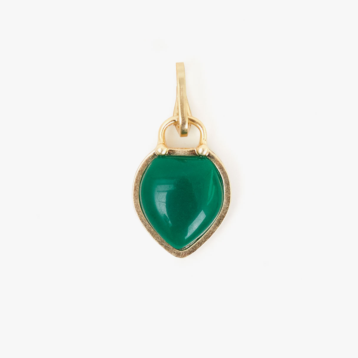 Stone Padlock Charm