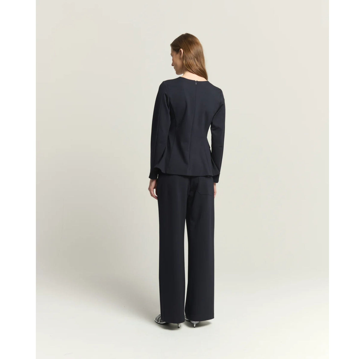 Straight Trousers - Dark Blue