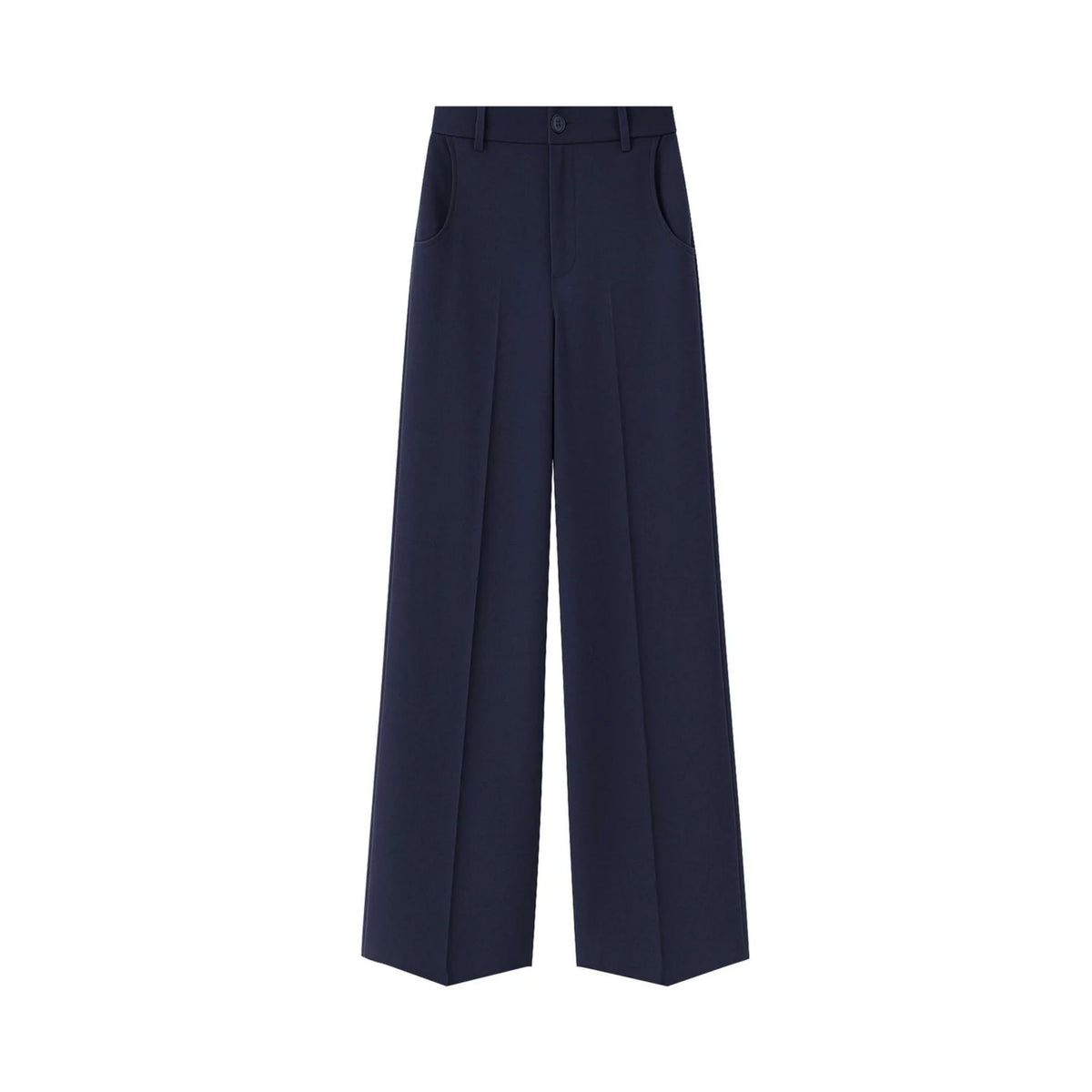 Straight Trousers - Dark Blue