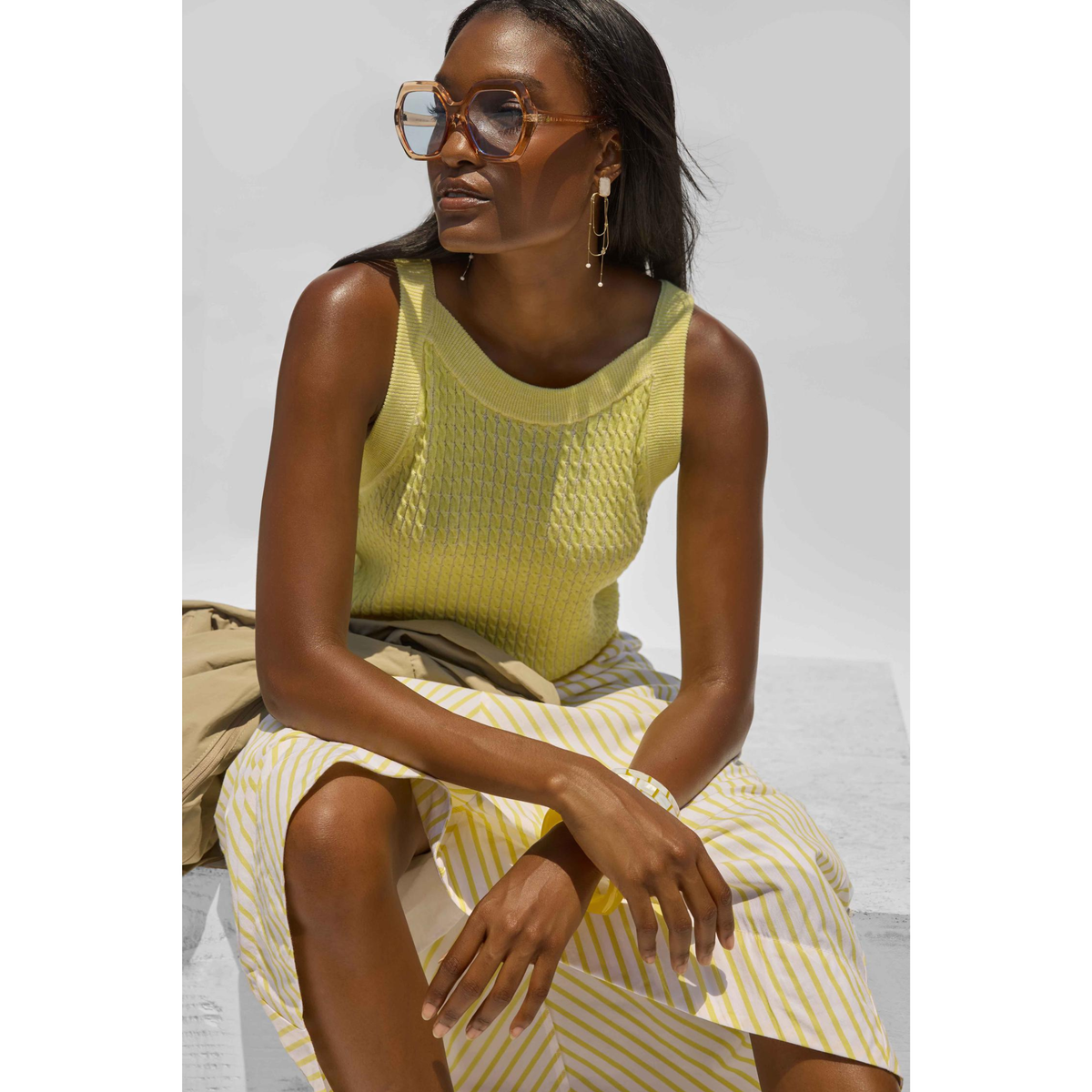 Stripe Maxi Skirt - Sunflower Stripe