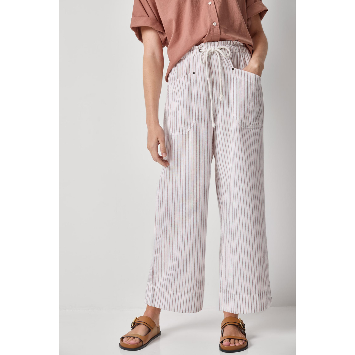 Stripe Pant - Bark Stripe