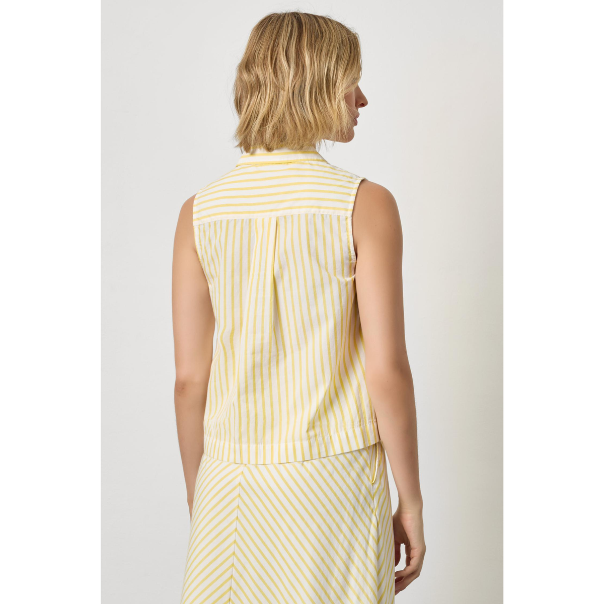 Striped Sleeveless Shirt - Sunflower Stripe