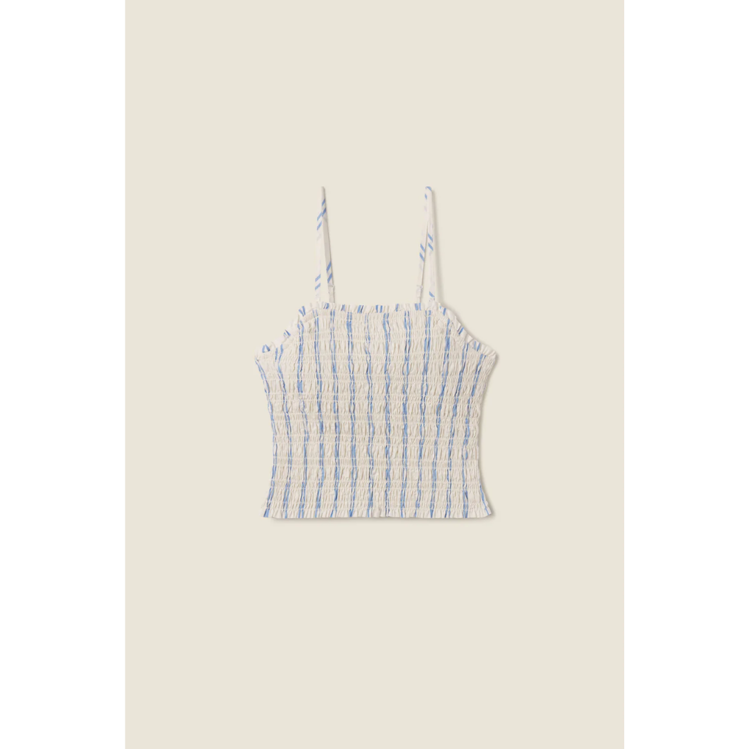 Summer Top - Cerulean Stripe