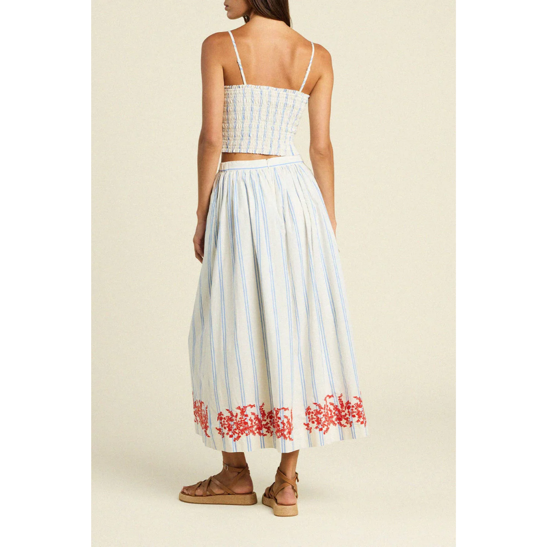 Summer Top - Cerulean Stripe