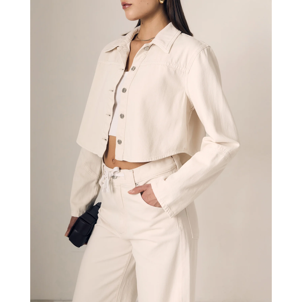 Swing Shirt Jacket - Bone