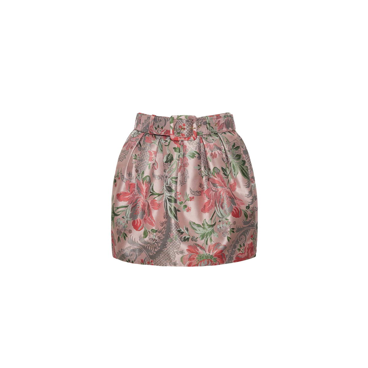 Taryn Skirt - Jacquard Pink Flower