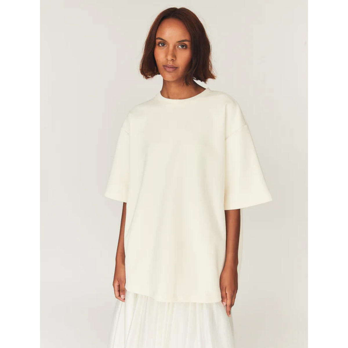 TG Bow Tee - Cream
