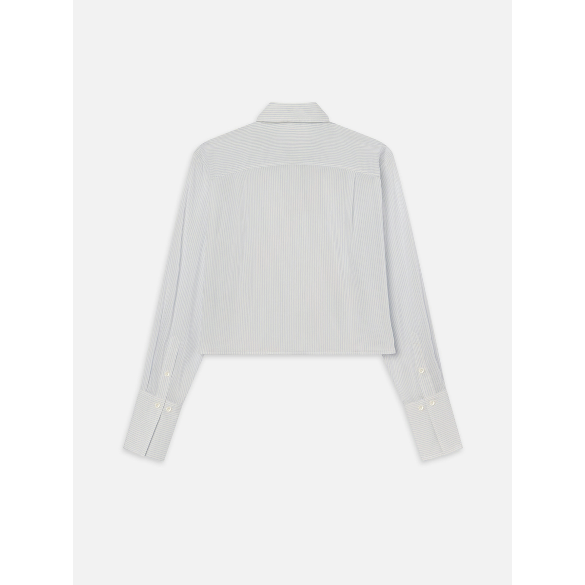 The Curved Hem Shirt - Light Chambray Multi