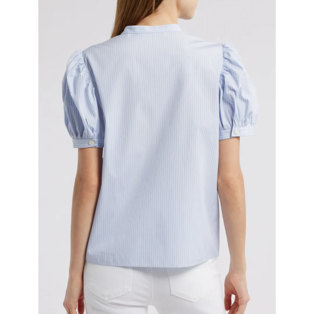 The Gathered Top - Light Chambray