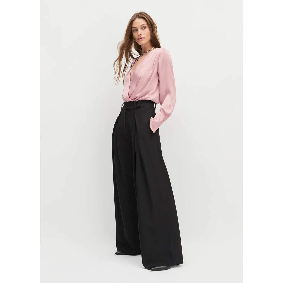 Petite Pleats For Days Pant - Black