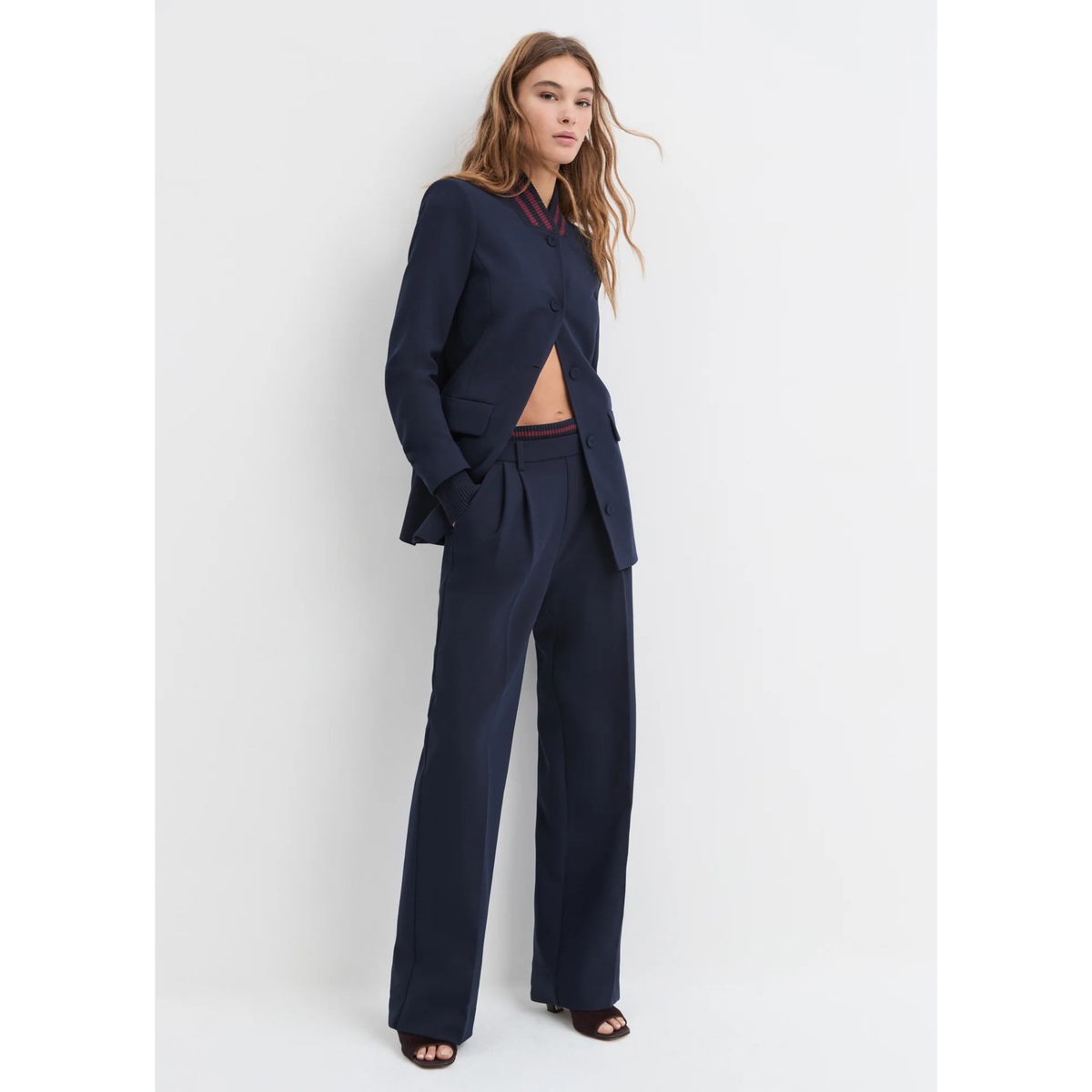 The Varsity Pant - Navy Vino